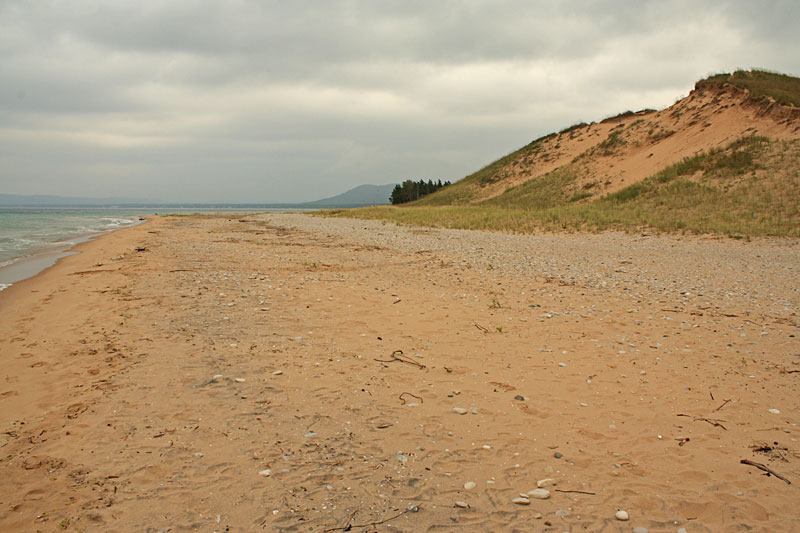 the beach at sleeping bear point